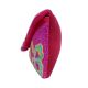 Pink Floral Beaded Cotton Crossbody Hand Bag For Women 